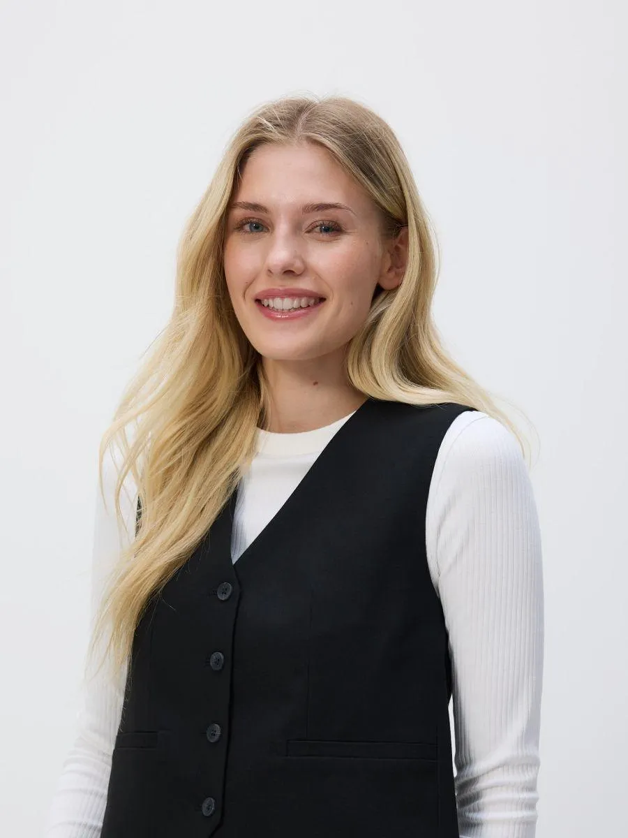 Obleková vesta z viskózové směsi