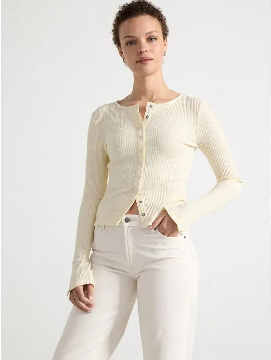 Ribbet Langarmet overdel