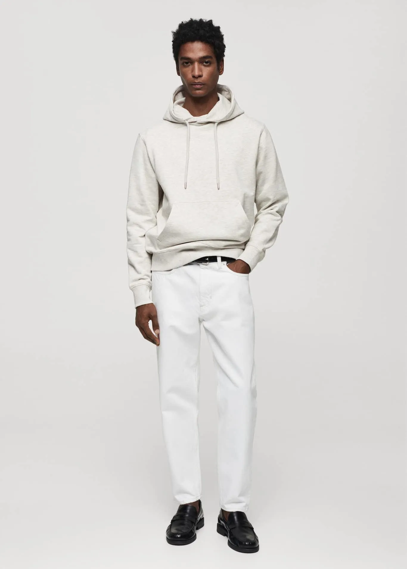 Mikina s kapucí z lehké bavlny