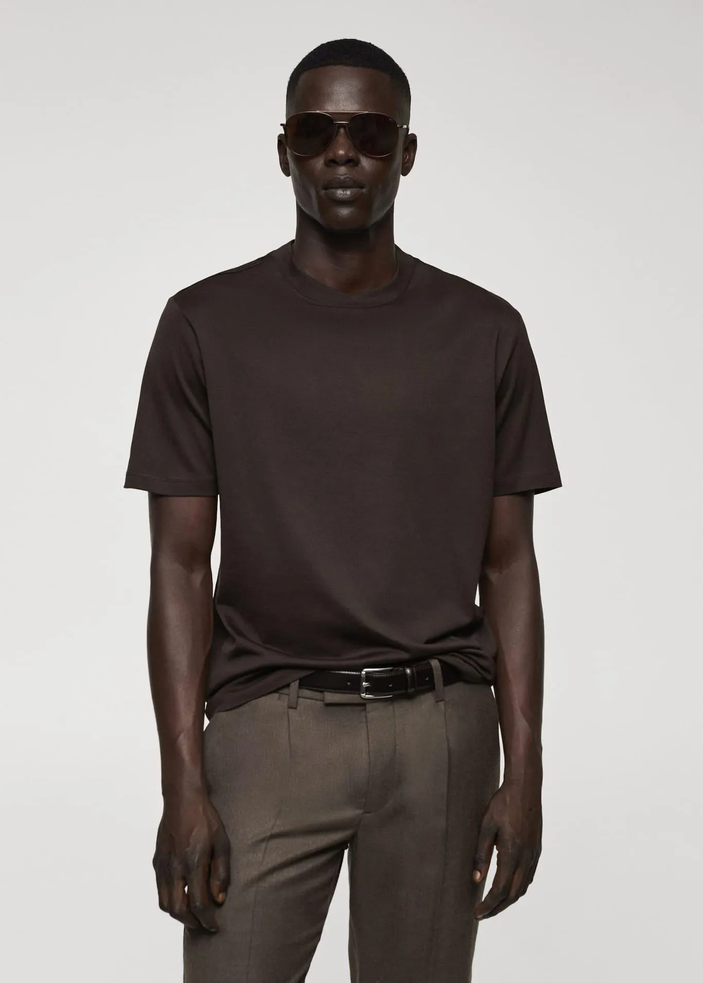 Camiseta slim fit mercerizada