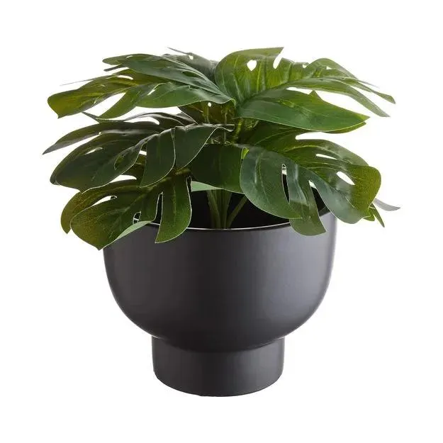 Květináč s podstavcem 20 cm - černá