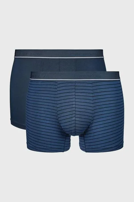2PACK Bambusové boxerky Dominik II antibakteriální - tmavěmodrá