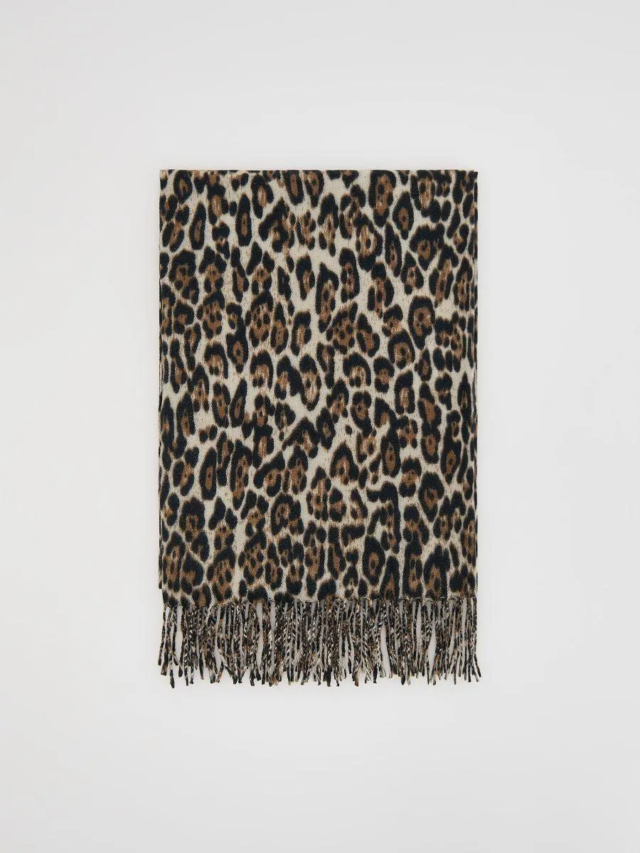 Šátek s leopardím potiskem