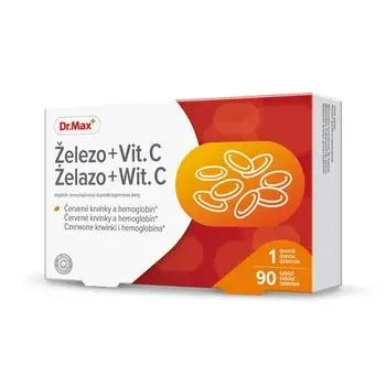 Dr. Max Železo + Vit. C 90 tablet