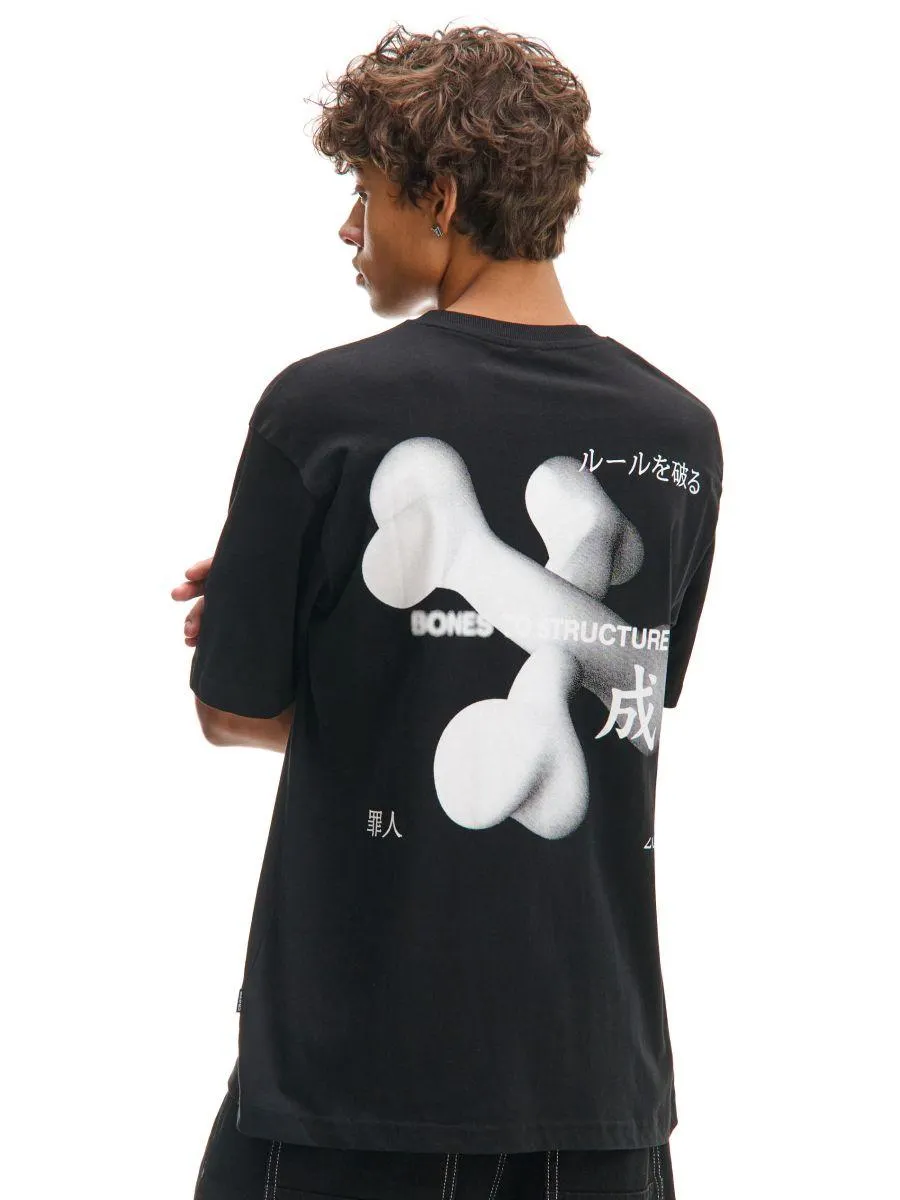 Černé tričko s potiskem