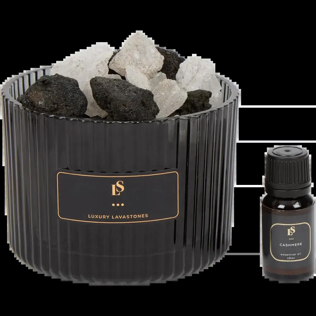 Sklenice s lávovými kameny