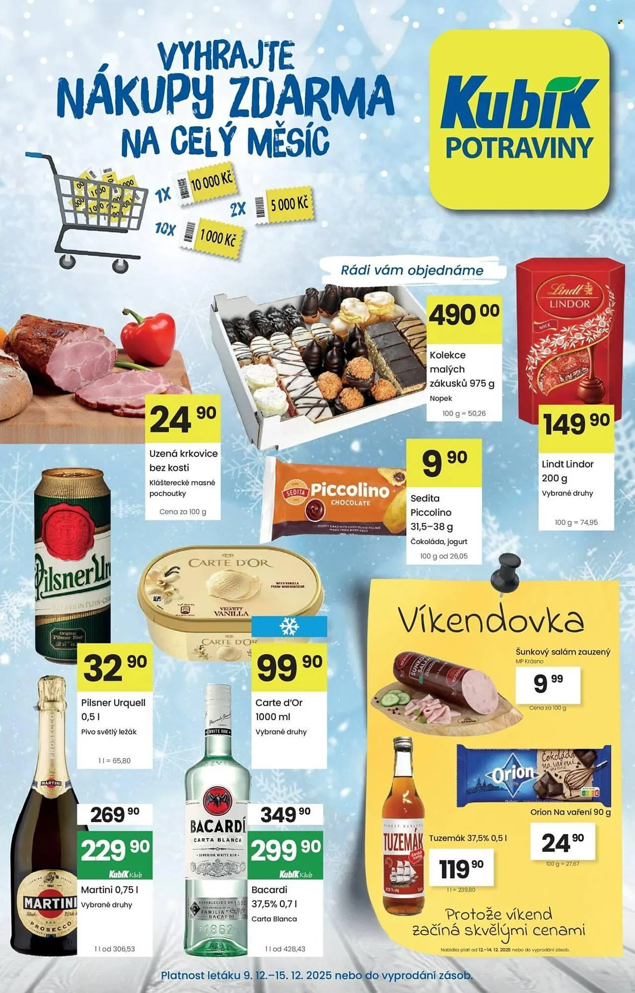 Kubík potraviny leták - 9. prosince 15. prosince 2025 - Page 1