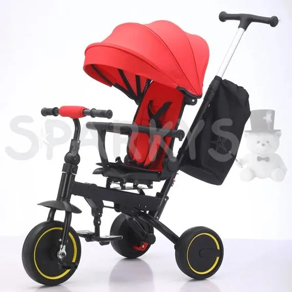 Dětská tříkolka Premium 5 v 1 červená