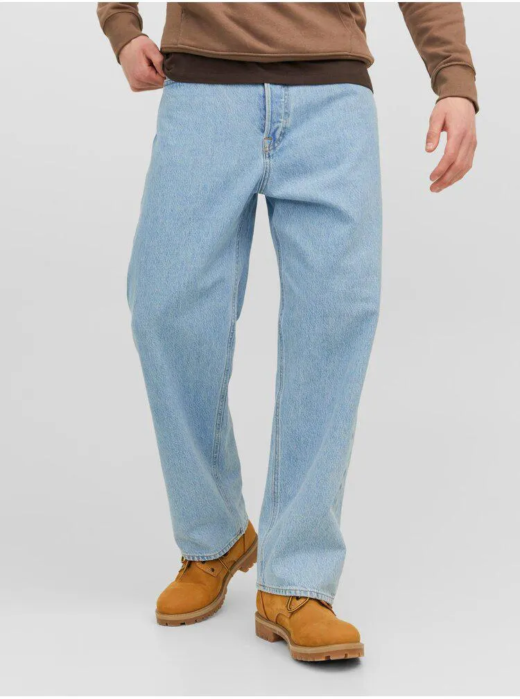 Světle modré pánské straight fit džíny Jack & Jones Alex