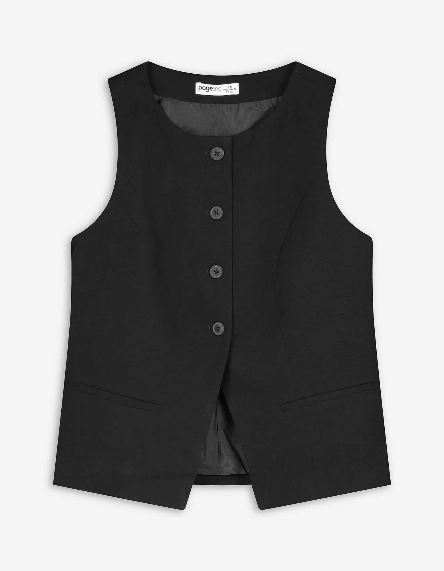 Vesta - Tkanina - cerná