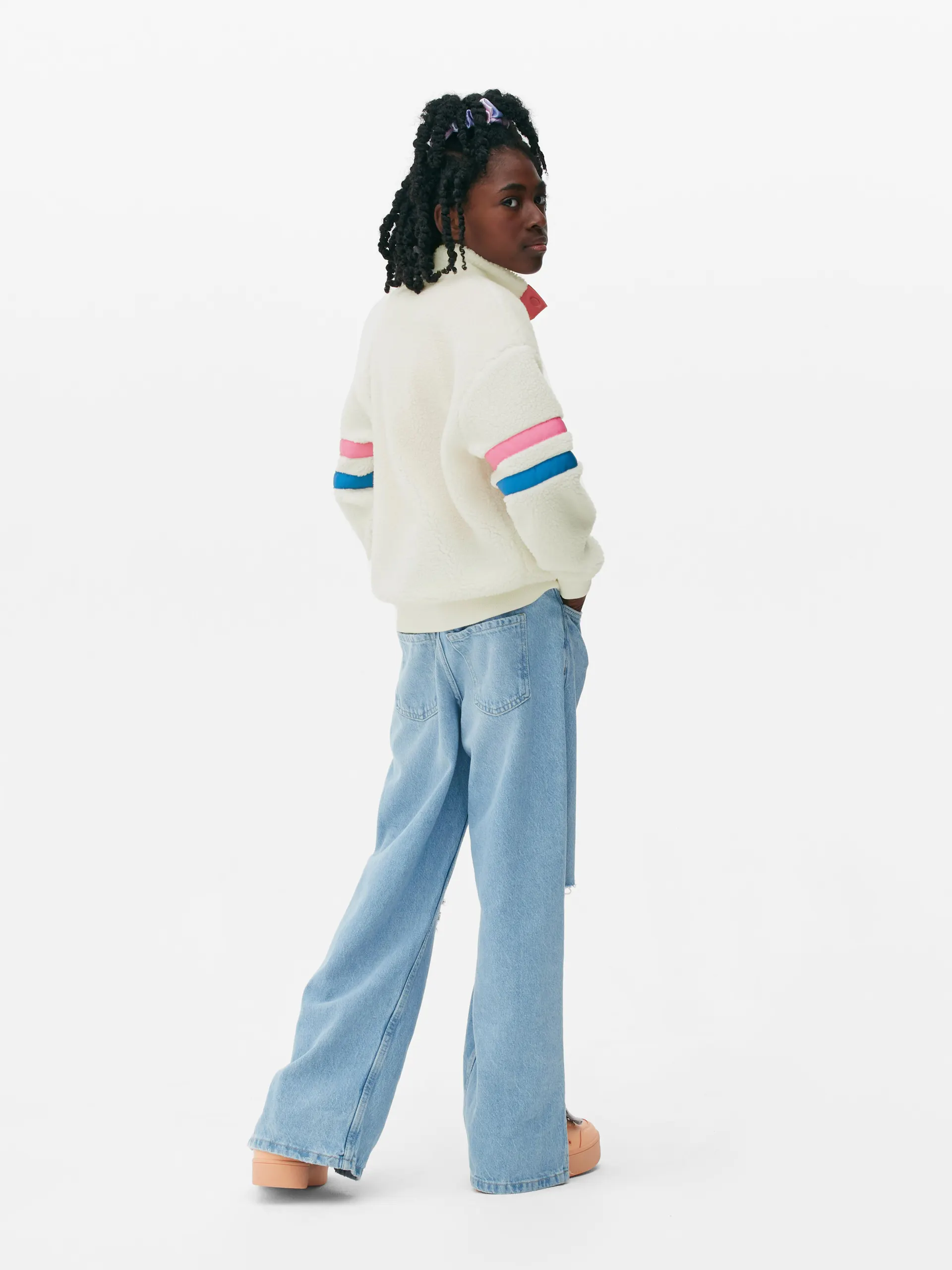 Flísová mikina z imitace beránka