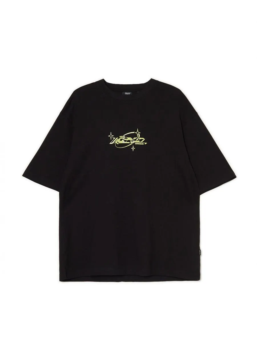 Černé tričko s potiskem