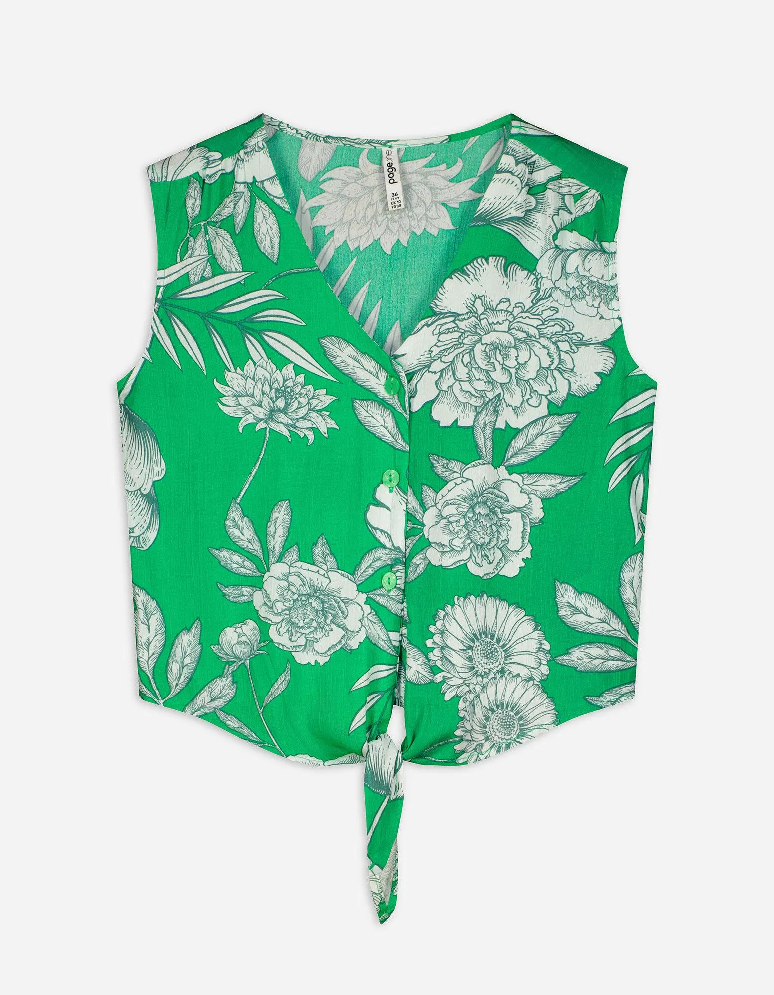 Halenkové tričko - Malý uzel - zelena