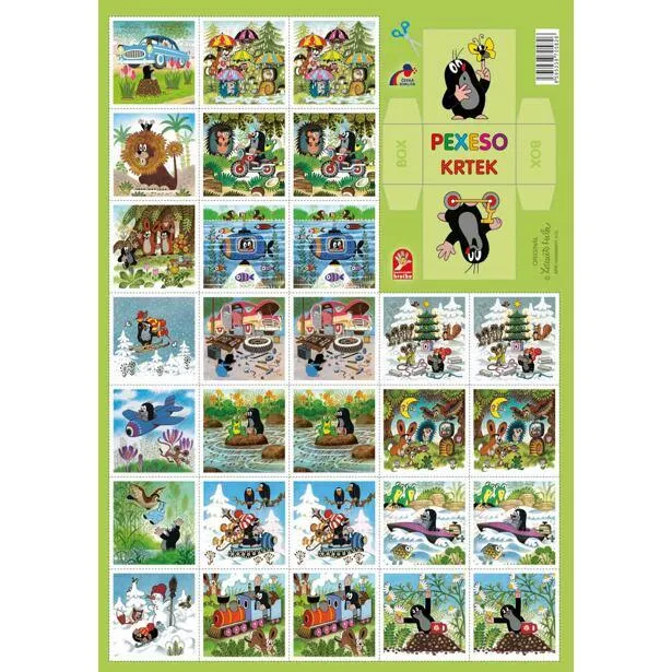 Akim Pexeso vystřihovací - Krtek 3