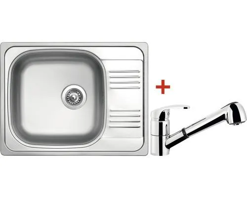 Nerezový dřez s baterií Sinks GRAND 652 V+LEGENDA S 503 x 652 mm GRL6528VLESCL