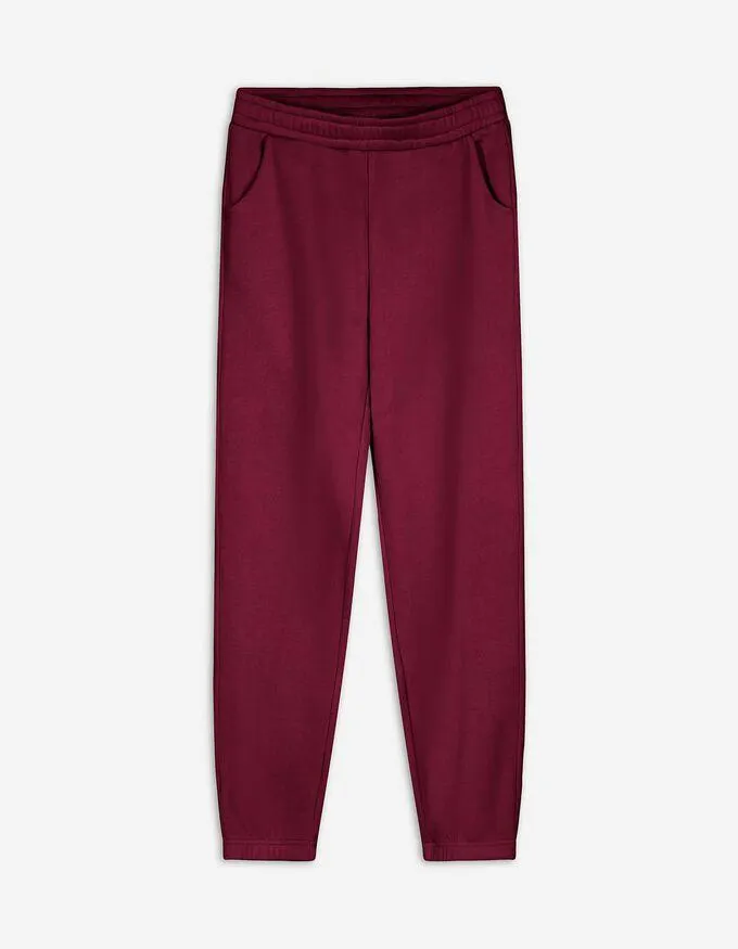 Joggingové kalhoty - tmave cervená