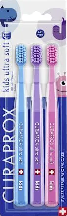dětský zubní kartáček kids ultra soft, 3 ks