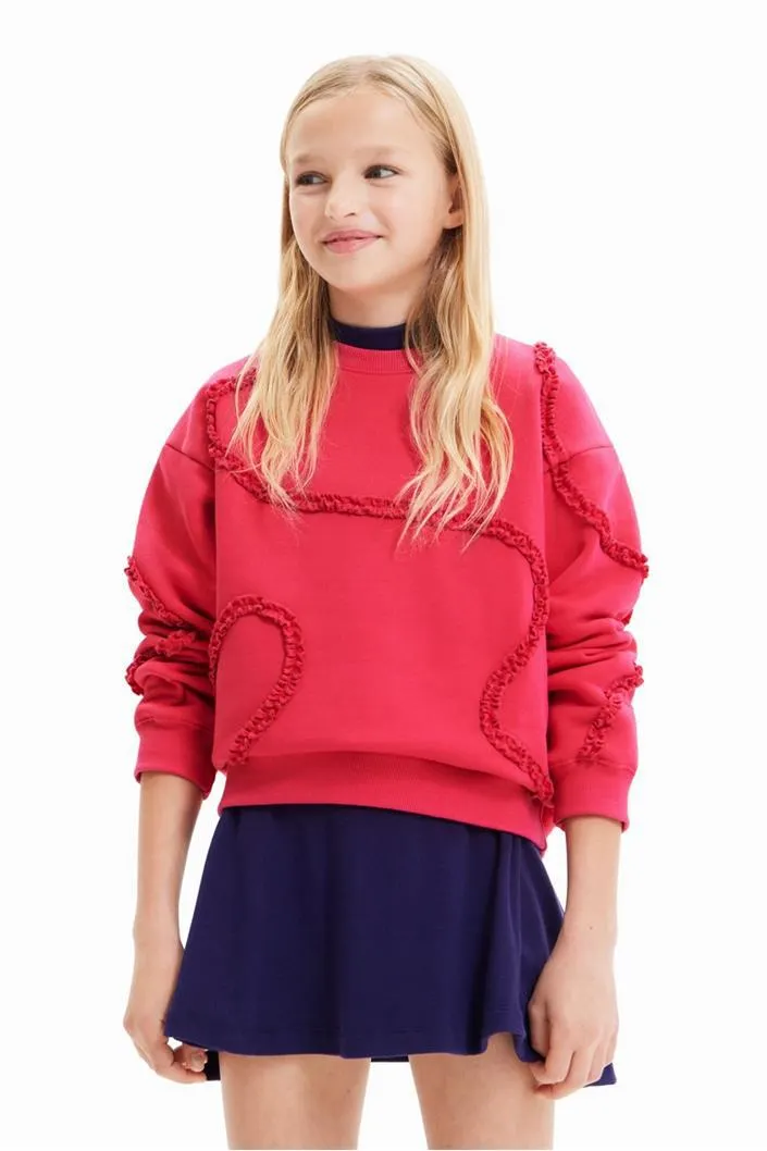 mikina Desigual Inida fucsia