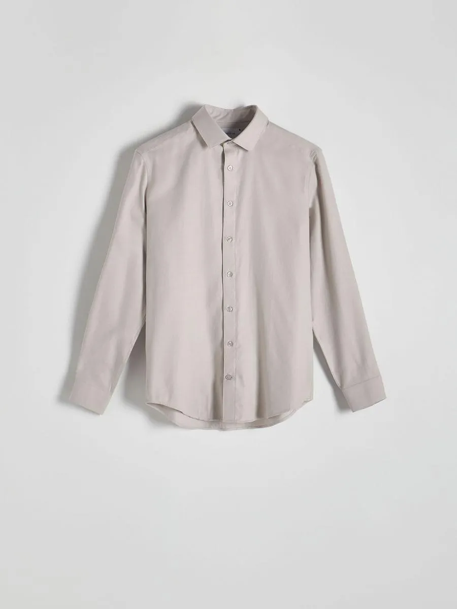 Jednobarevná košile slim fit