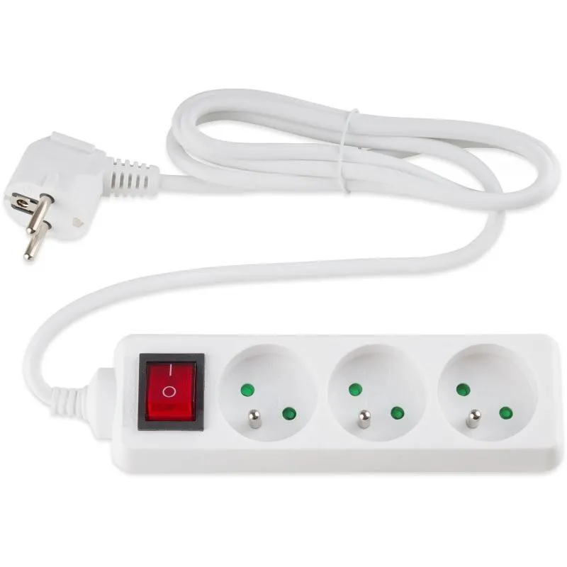 Prodlužovák 3 zásuvky 1,5 m s vypínačem