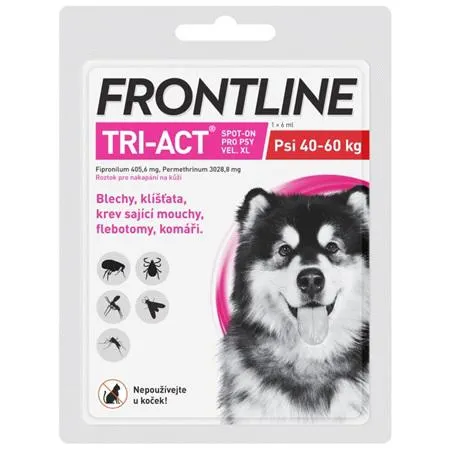 Frontline TRI-ACT spot-on XL pro psy 40-60 kg 1x 6 ml