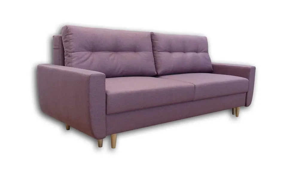 Pohovka rozkládací fialová BRUNO