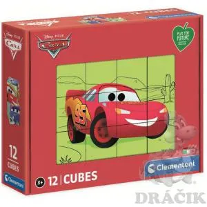 Cars- Dřevěné kostky