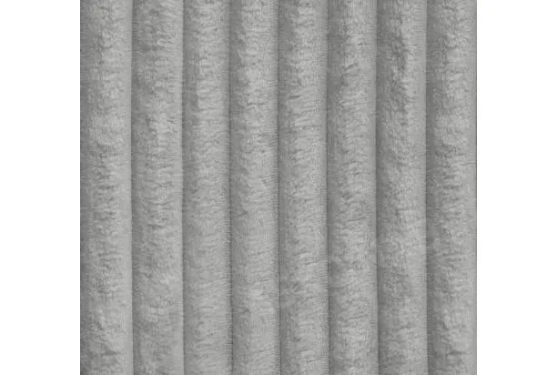 Sedací souprava Vichy, tvar U, světle šedá strukturovaná látka