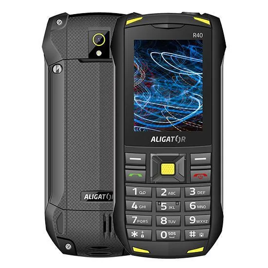 Mobilní telefon Aligator eXtremo R40, černo-žlutá