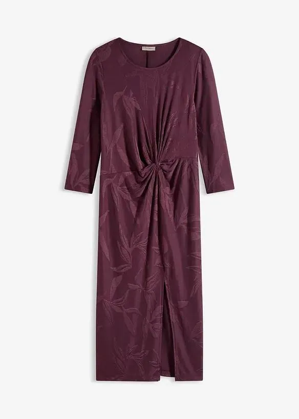 Žakárové midi šaty