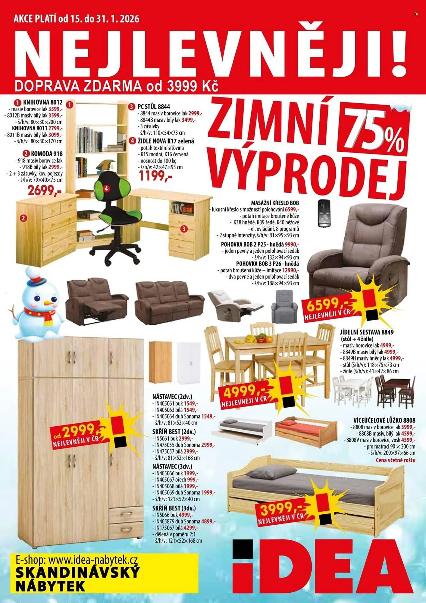 IDEA nábytek leták - 15. ledna 31. ledna 2026 - Page 1
