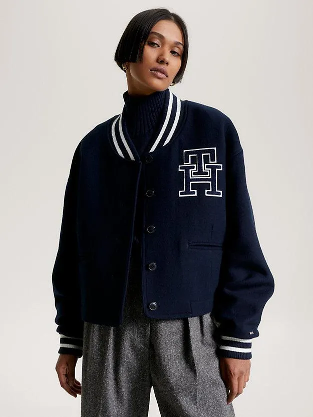 TH Monogram Varsity Jacket