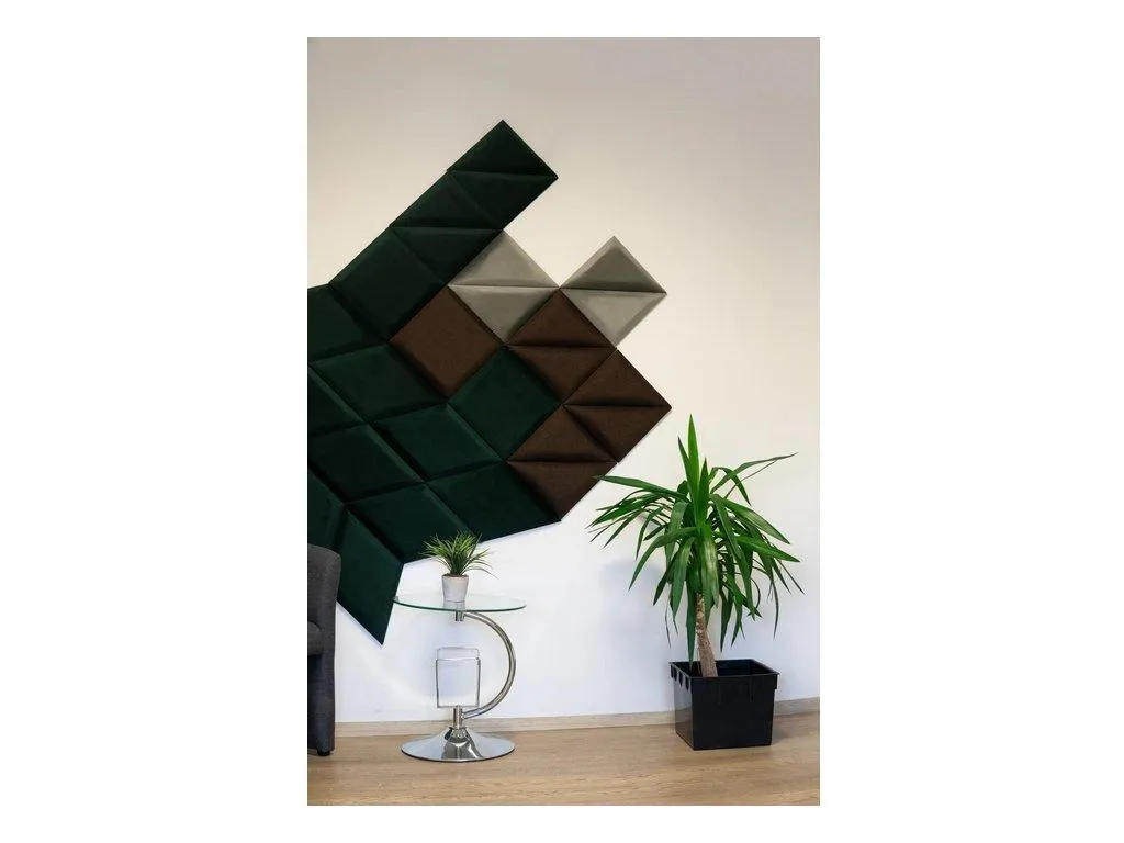 Čalouněný panel nástěnný Trojúhelník 3x30cm