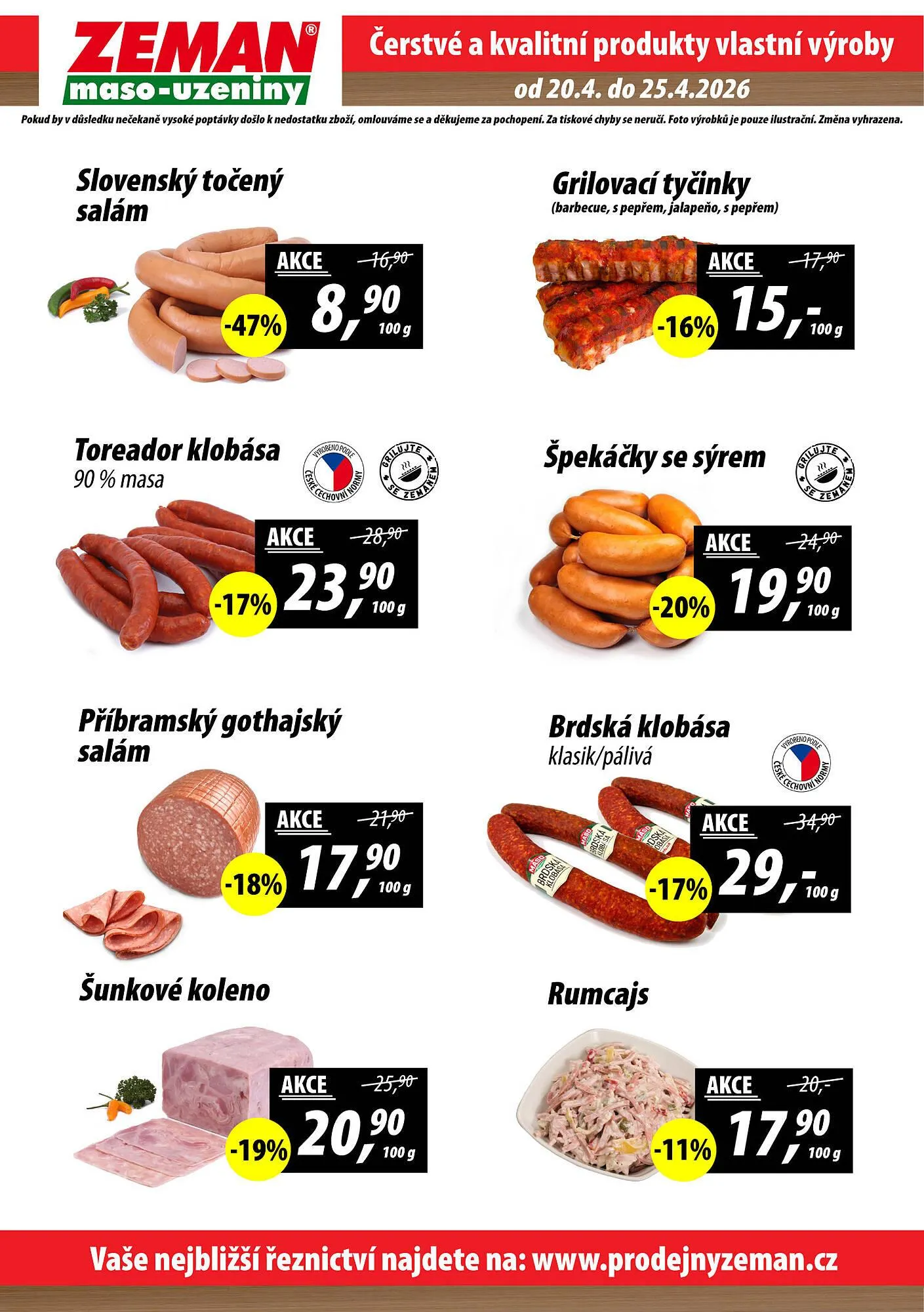 ZEMAN leták - 20. dubna 25. dubna 2026 - Page 2