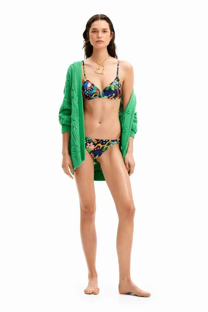 spodní díl plavek Desigual Jungle Bottom negro