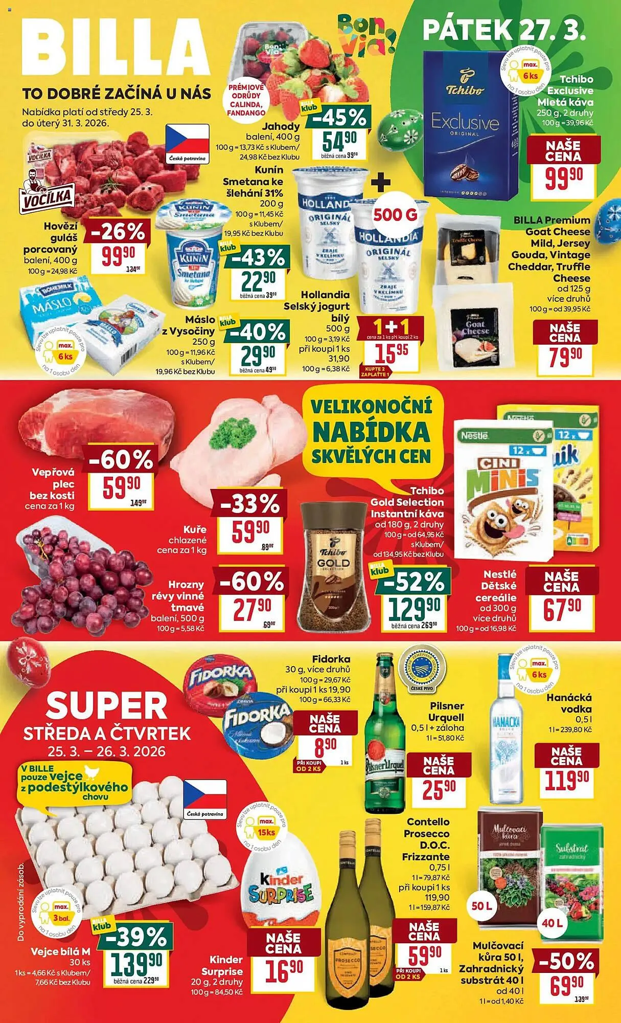 Billa leták - 25. března 31. března 2026 - Page 1