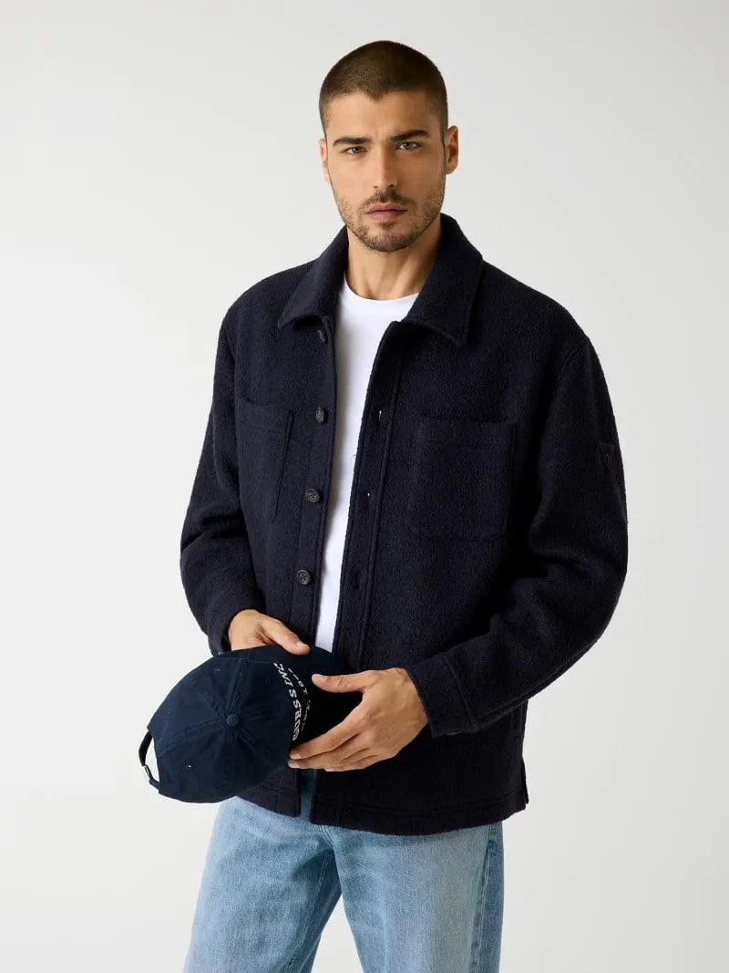 Sobrecamisa de mezcla de lana