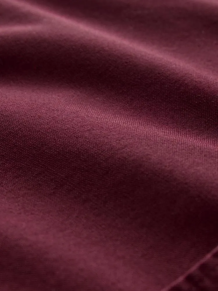 Vínově červená - Slim Fit - Košile Oxford s dlouhými rukávy