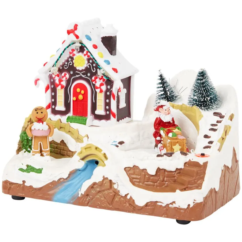 Magic Village kersttafereel met muziek