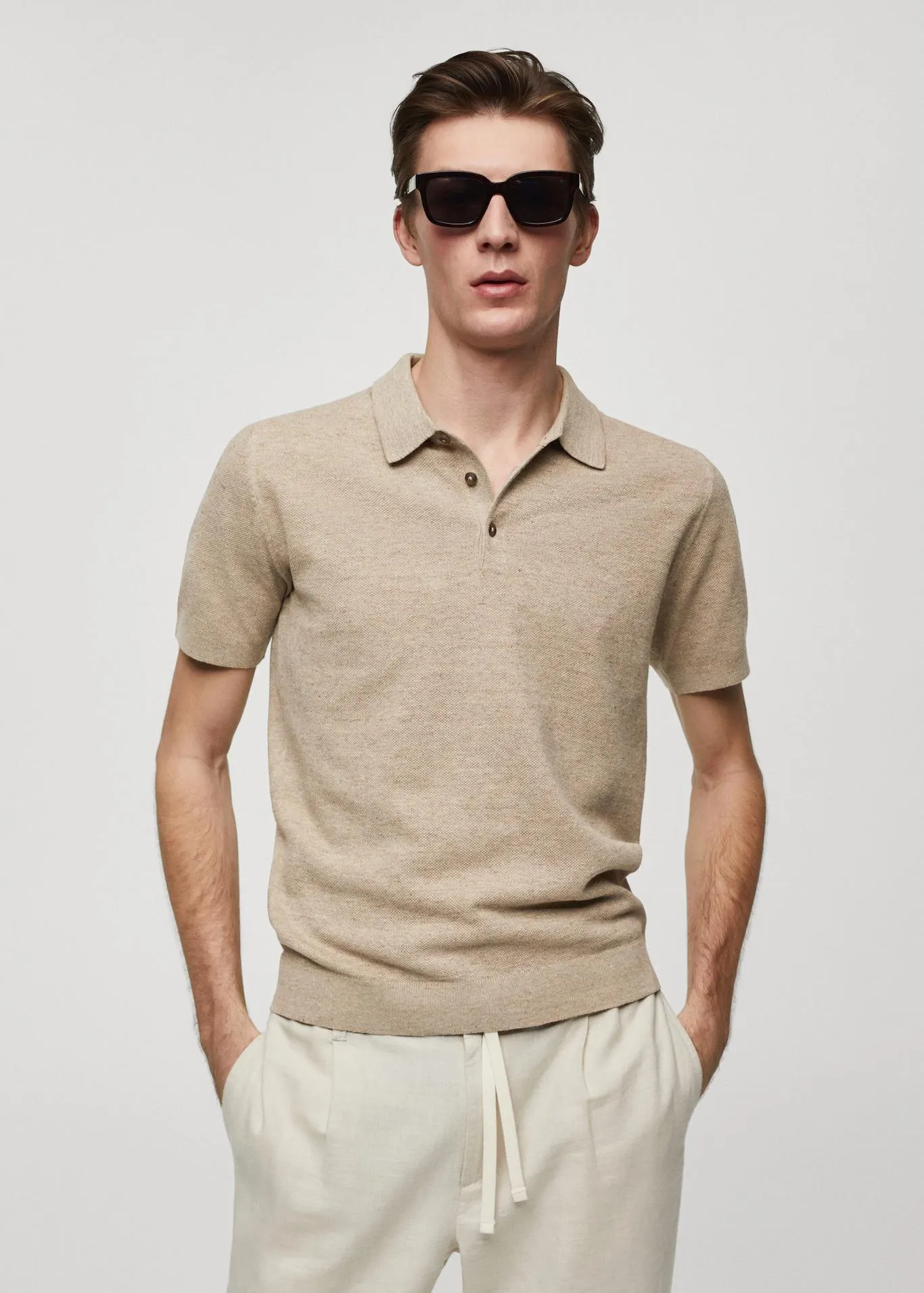 Polo punto manga corta