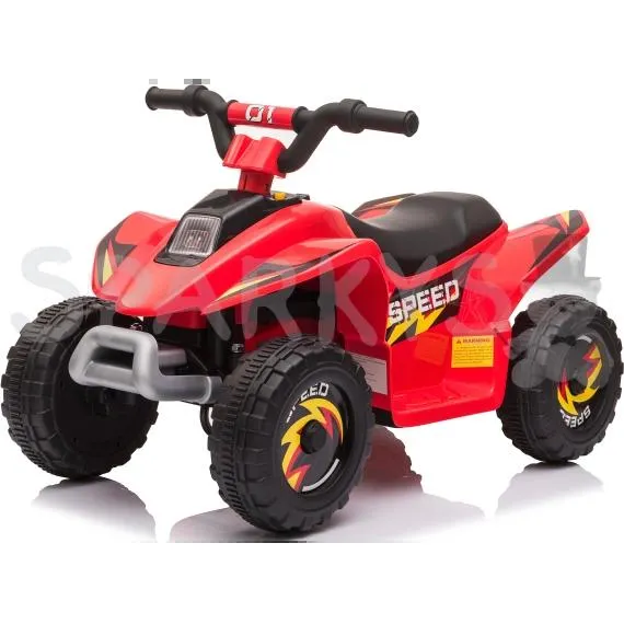 Dětská elektrická čtyřkolka červená