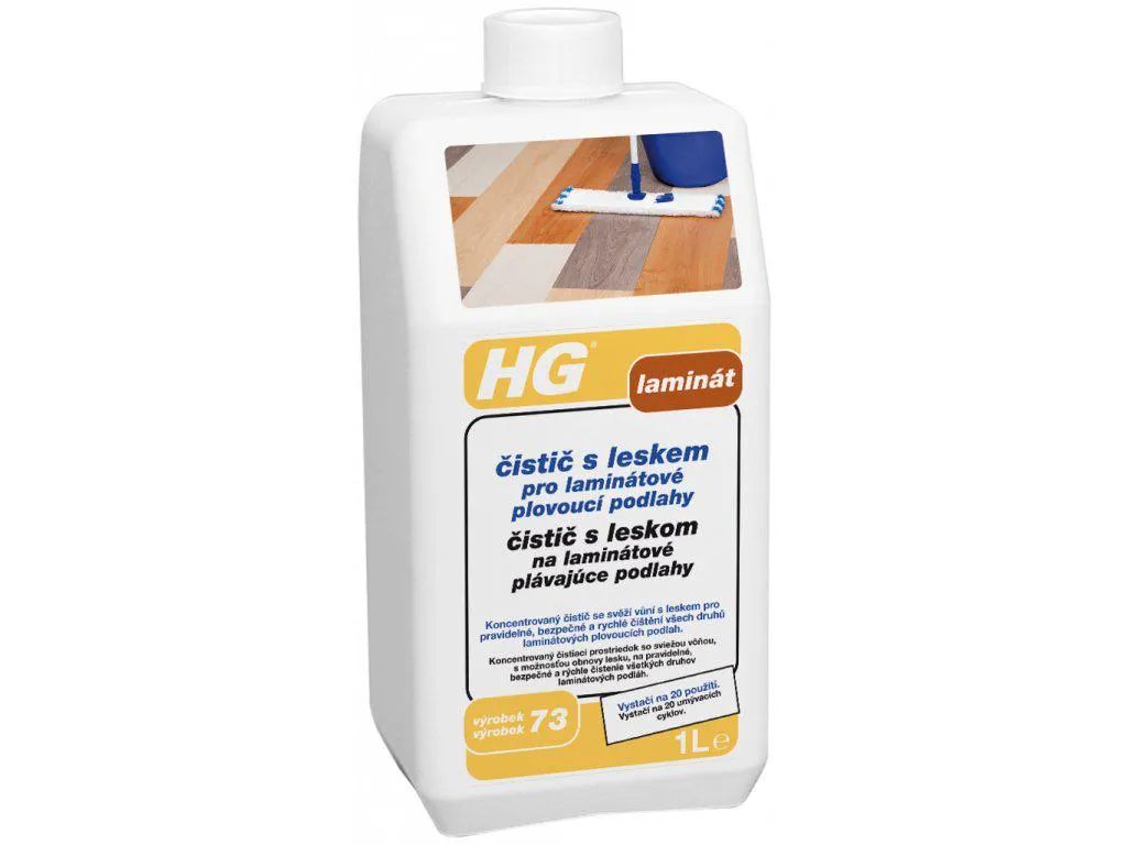 HG čistič s leskem pro laminátové plovoucí podlahy