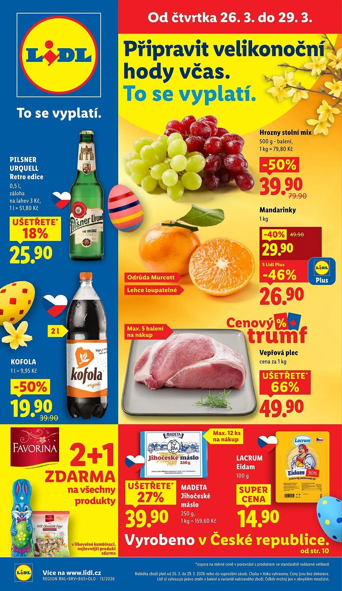 Lidl leták - 26. března 29. března 2026 - Page 1