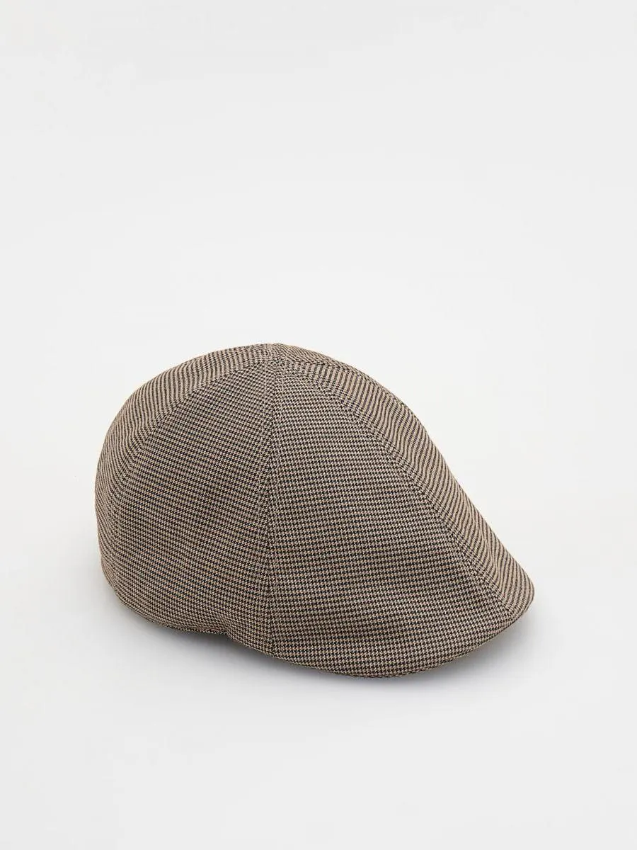 Čepice bekovka s pepitovým potiskem