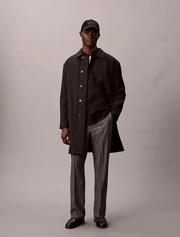 90's Straight Viscose Blend Trousers