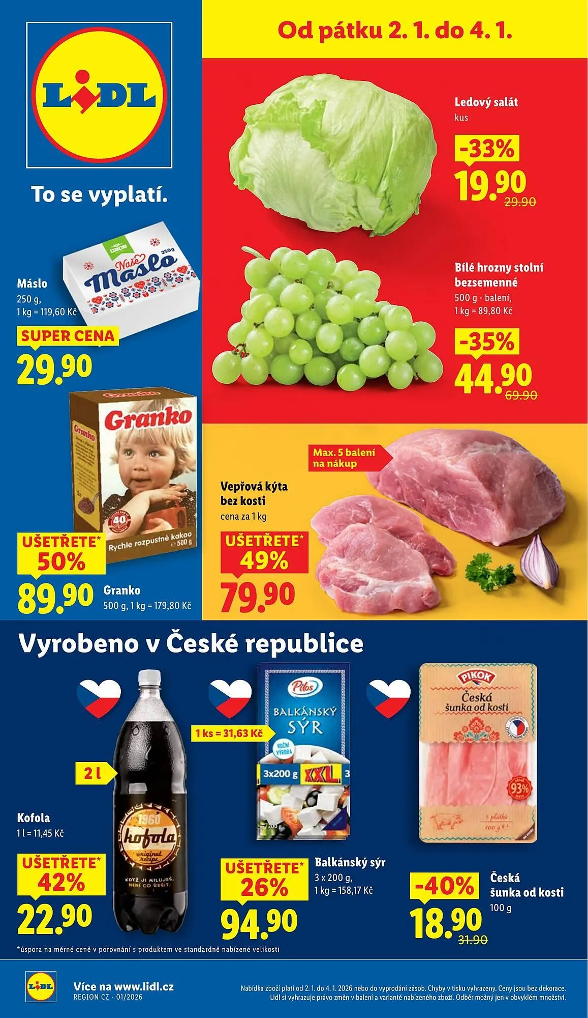 Lidl leták - 2. ledna 4. ledna 2026 - Page 1