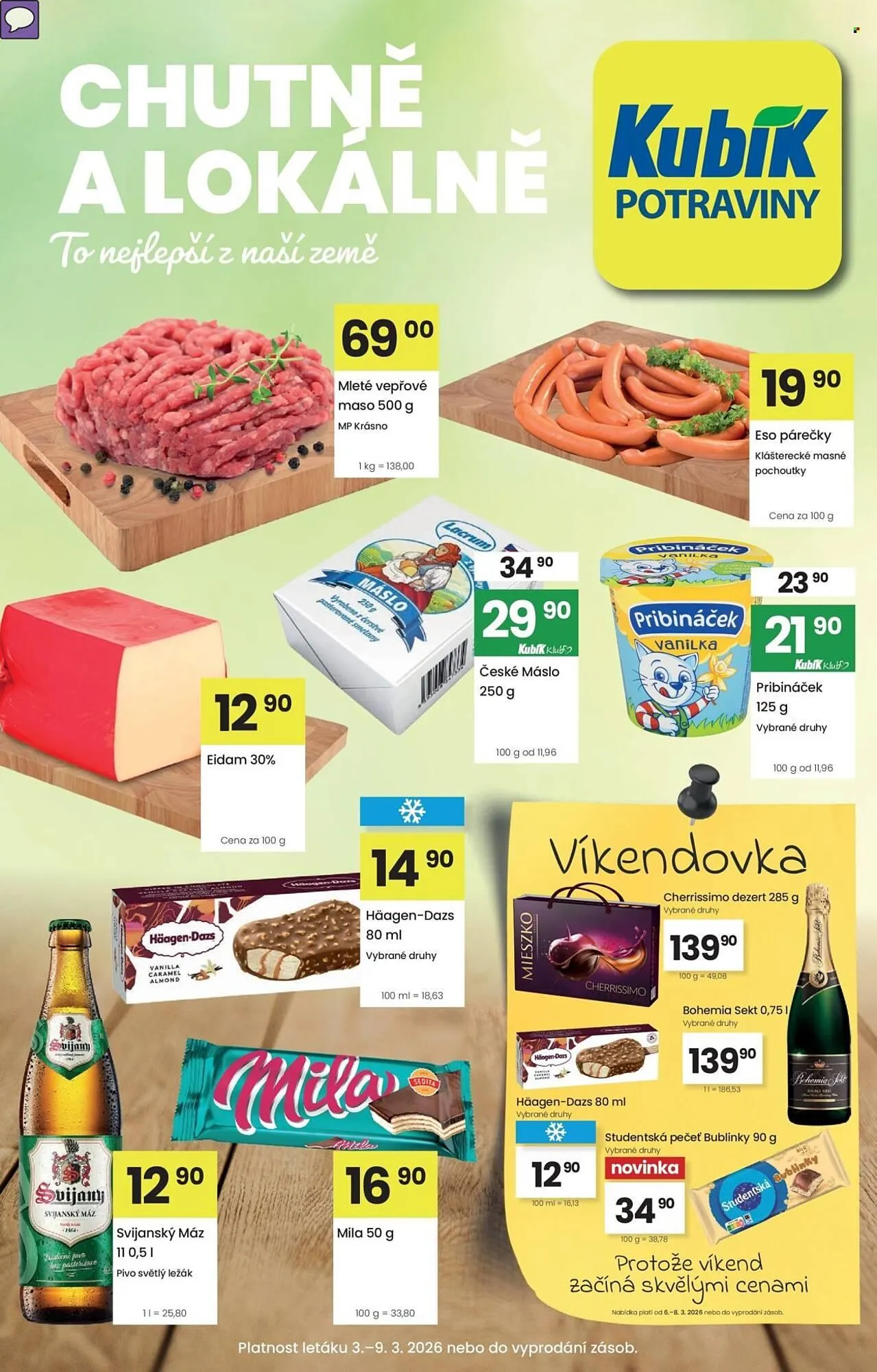 Kubík potraviny leták - 3. března 9. března 2026 - Page 1