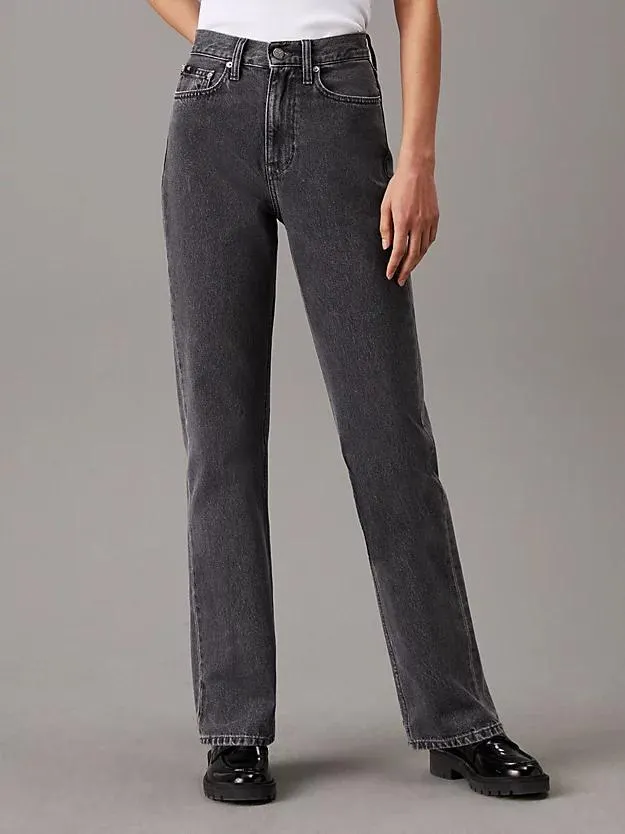 High Rise Straight Jeans
