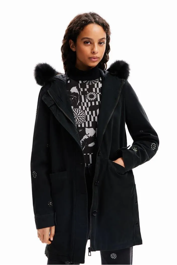 kabát Desigual Jack antracita