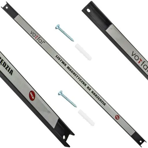 MAGNETICKÁ LIŠTA DRŽÁK VĚŠÁK STOJAN NA KLÍČE NÁŘADÍ DÍLNA 60 CM